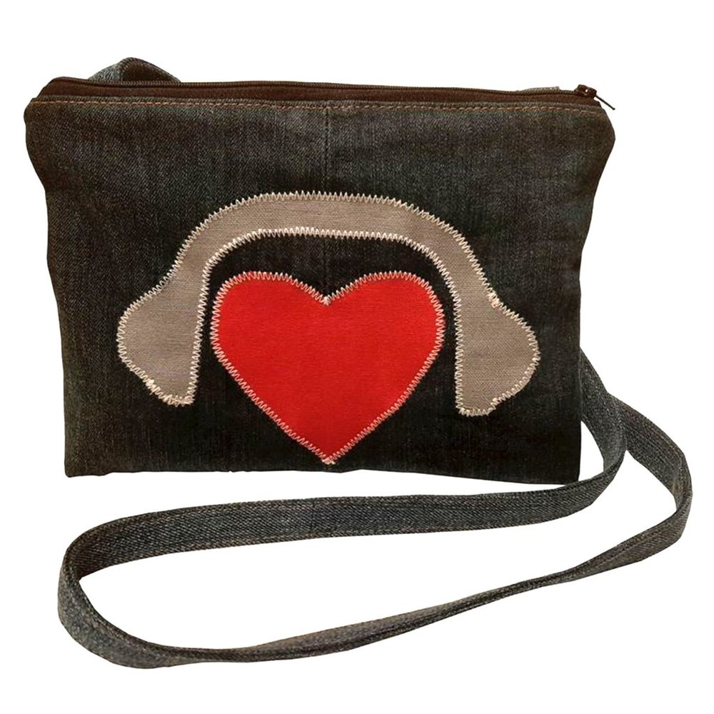 Blue Denim Small Crossbody Bag One Of A Kind
